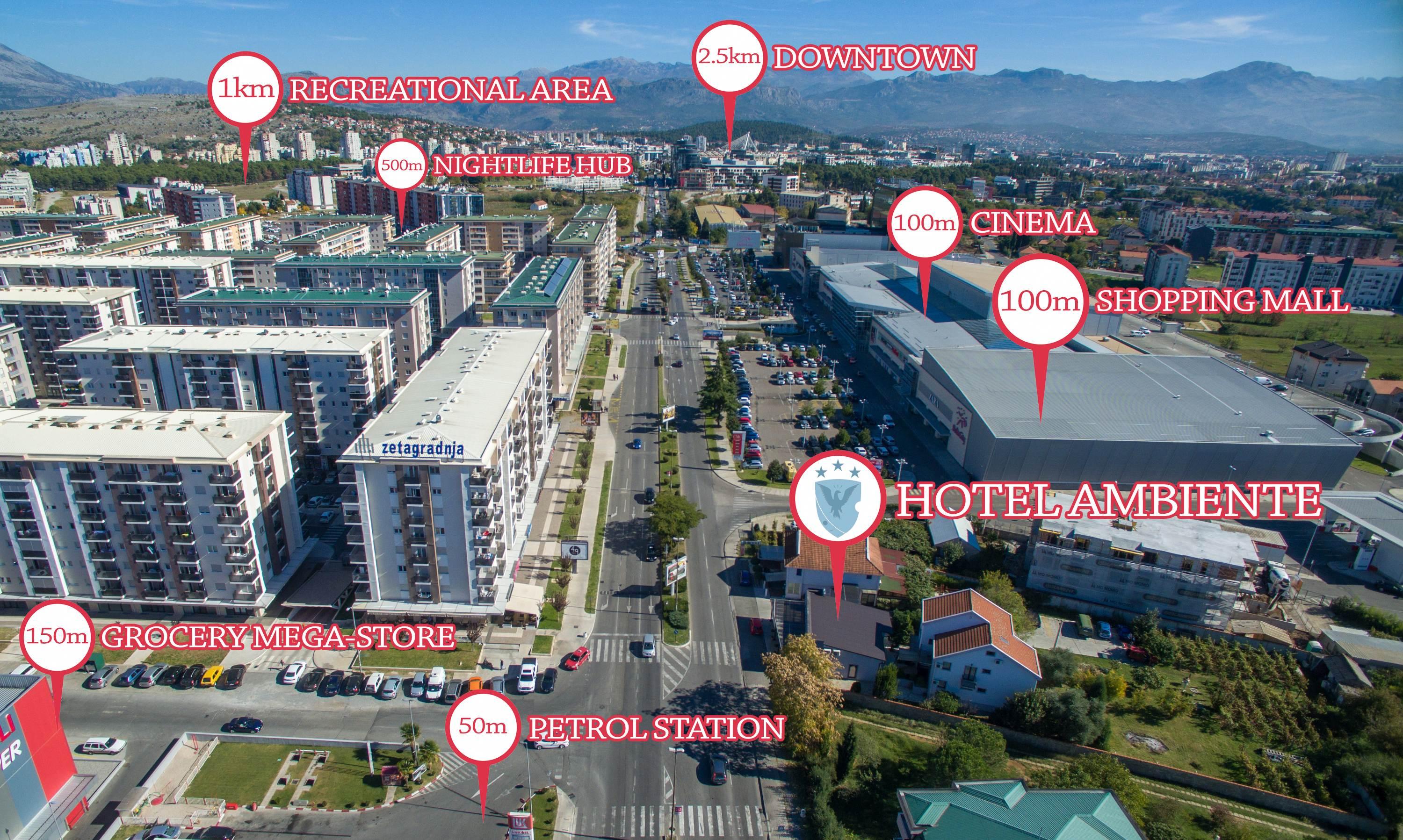 Hotel Ambiente Podgorica Extérieur photo